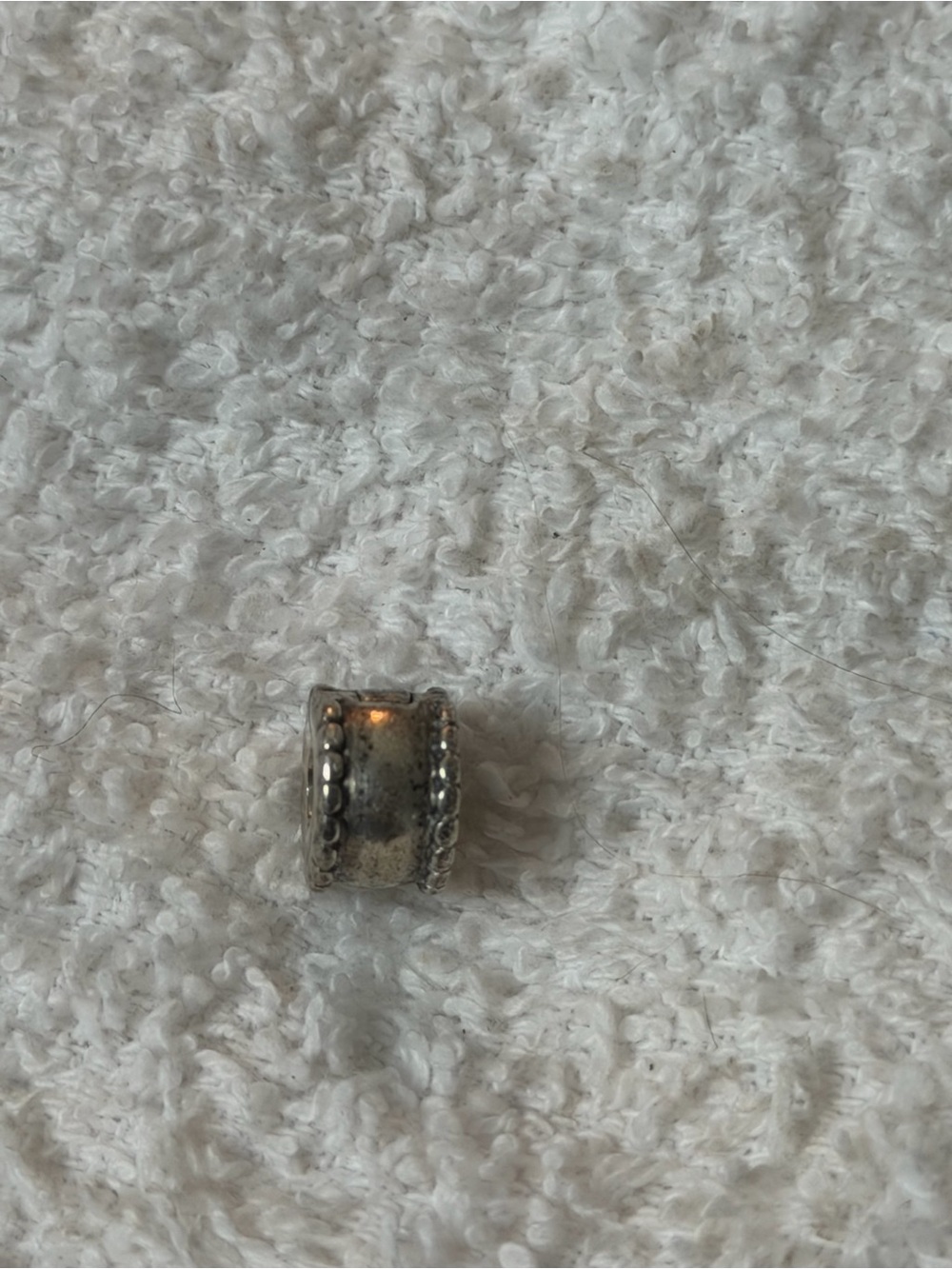 Pandora Beaded Edge Beveled Clip Charm